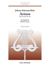 ARIOSO FROM CANTATA #156 VIOLIN SOL cover